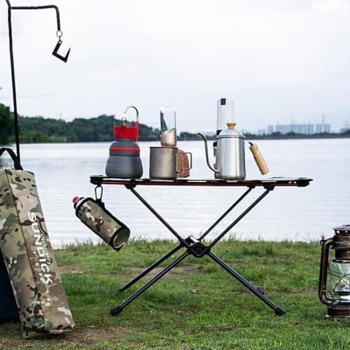 Portable Folding Camping Table Outdoor Picnic, BBQ Travel Foldable Table Aluminum Lightweight Desk