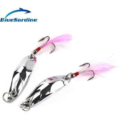 BlueSardine 10PCS 14.9G 6CM New Metal Fishing Lures Spoon Bait Hard Lures Spoonbaits Fishing Tackle