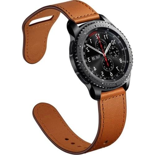 22mm Strap for Samsung Galaxy Watch 3 active 2 strap 46mm Gear S3 frontier leather band bracelet watchband Huawei watch gt 2/2e