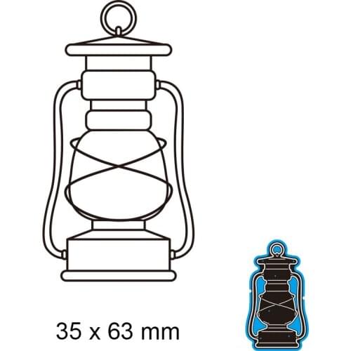 Cutting Dies Hand Lamp New Metal Stencils DIY Scrap Booking Paper Cards Making Decoration 35*63mm