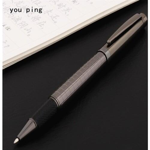Luxury pen high quality 001 Gray Line Business office Medium Nib Rollerball Pen New School student office stationery