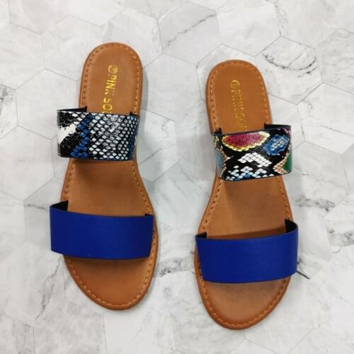 Women Summer Sandals Low Heel Peep Toe Outdoor Slides Casual Beach Female Sandal Summer Shoes Woman Plus Size 40 41