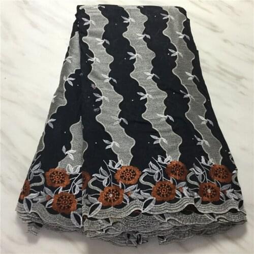 Swiss lace fabric 2020 high quality embroidery african cotton fabrics swiss voile lace in switzerland for nigerian 5yards