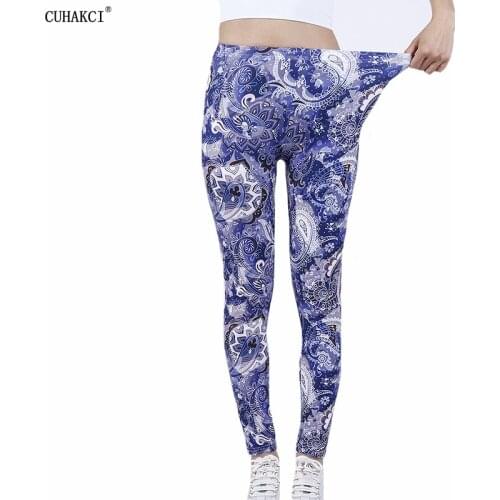 CUHAKCI Sport Leggings Women Yoga Pants Workout Fitness Clothing Jogging Running Gym Tights Stretch Print Sportswear Yoga Leggin