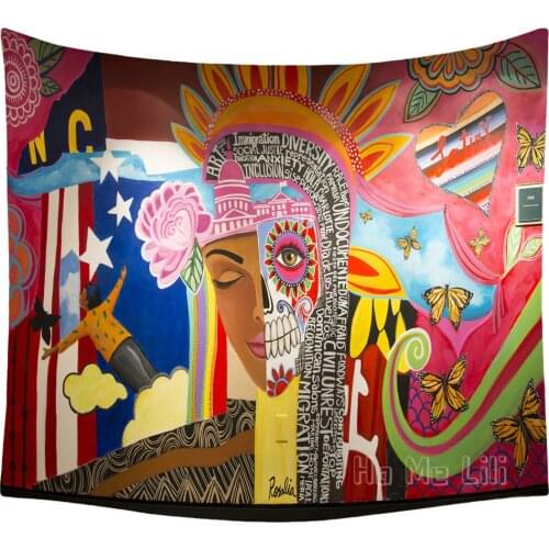 Traditional Spanish Latino Beauty Tapestry Featured Home Decor Wall Hanging