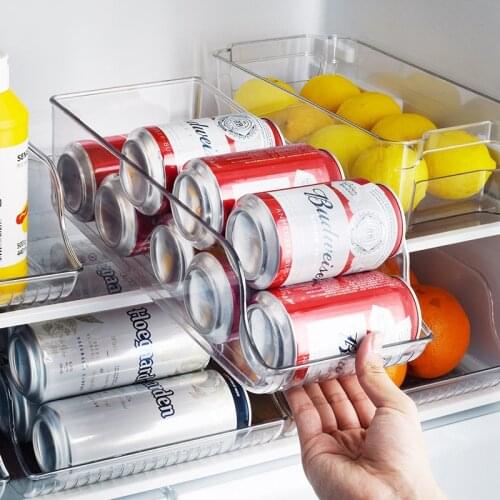 Pull Out Cans Beverage Bottle Atorage Box Kitchen Refrigerator Storage And Sorting Box