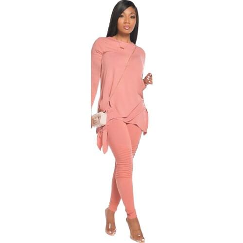 Womens Two Piece Sets Boutique Clothing Ruched Joggers Pants Set for Women Two Piece Sets Outfits