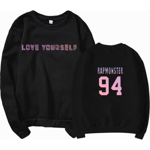 Kpop bangtan boys hoody sweatshirt love yourself Womens sweatshirt harajuku kpop bangtan Hoodies,Sweatshirts