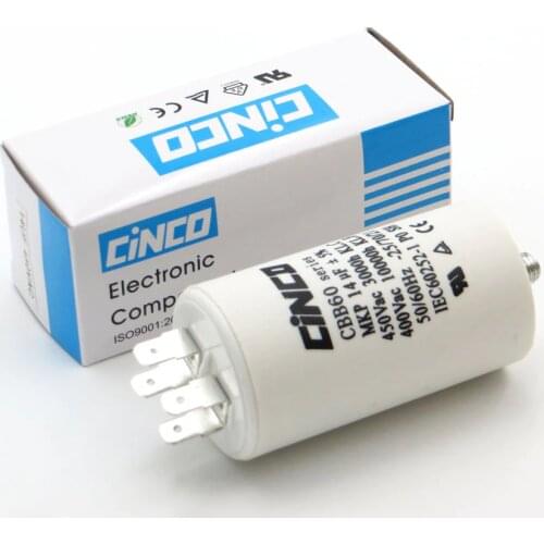14UF 400V 450V CBB60 Motor Run Capacitors 4pins SH DB Polypropylene Film Ac 450VAC Water Pump electrical engine 14mfd 14mf