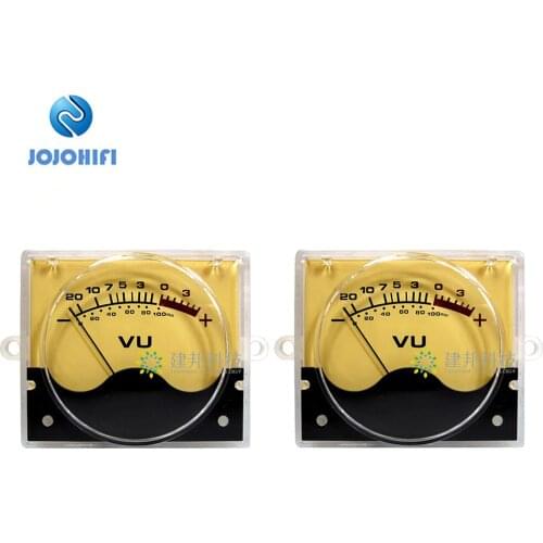 2pcs P-55SI High Precision VU Meter Head DB meter Amplifier Audio Panel Level Meter with Backlight