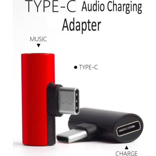2 in 1 Type C Aux Headphone charge Adapter Dual Jack For Xiaomi 8 huawei p20 mate10 Type c to 3.5mm Splitter Audio Converter