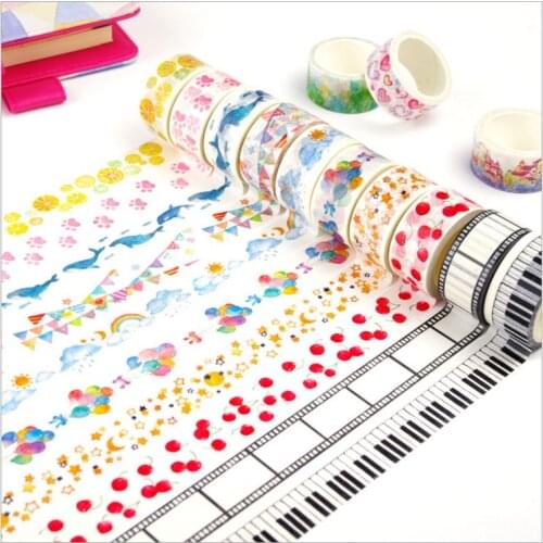 20mm Flying Balloon Starry Sky Flags Weather Lavender Provence Town Decoration Washi Tape DIY Planner Scrapbooking Masking Tape