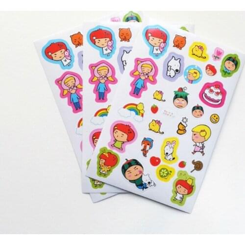 6pcs Lovely nice day paper sticker diy photo album mobile decoration label sticker stationery diary sticker gift for kids