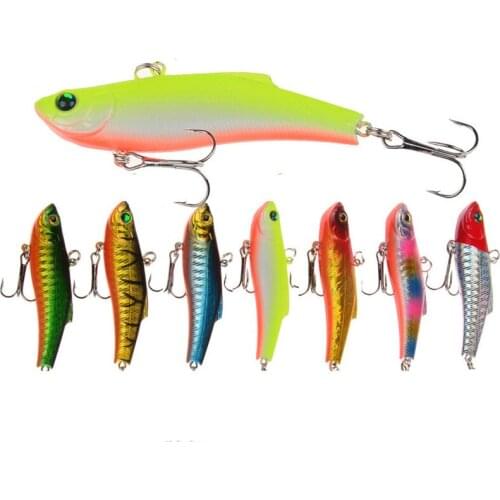 7pcs/lot Hard Baits Wobblers Fishing Lures Crankbait Wobbler Fishing Tackle VIB Bait 7cm/18.4g