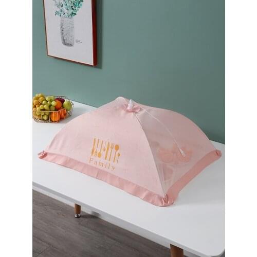 Food cover, foldable heat preservation cover, removable and washable, anti-flies storage artifact, dining table, food umbrella