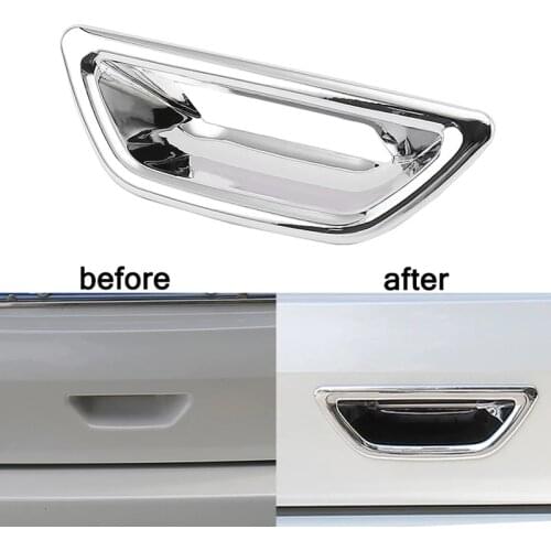 For Nissan 2014 2015 X-Trail X Trail ABS Chrome Rear Door Bowl Trunk Door Handle Bowl Tailgate Grab Trim Car-Styling Accessories
