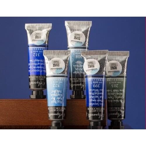 French original imported Sennelier artist watercolor paint 10ml 21ml half/full green/blue series