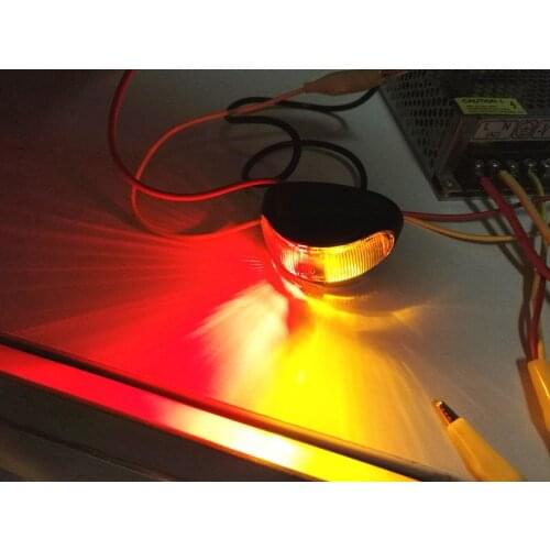 10x ADR red + amber Lorry Truck Trailer LED Side Marker lamp Clearance light 10-30V 12v 24v external lights E4 sm1 rm1