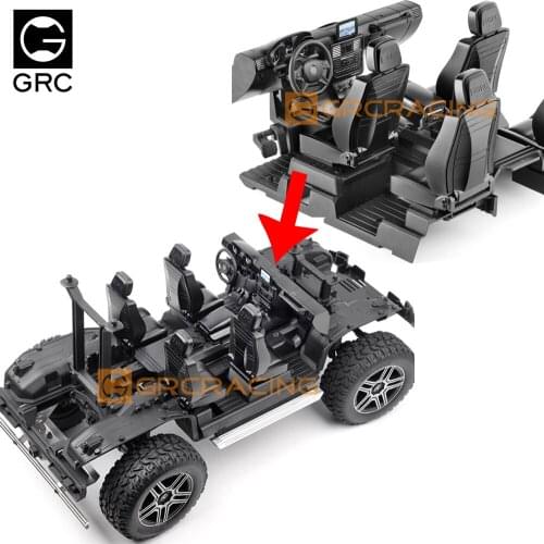 GRC Car Full Interior Body Shell Cab Seat Kit cockpit instrument for TRAXXAS 1/10 TRX4 G500 TRX6 6X6 G63 88096-4 Crawler Car