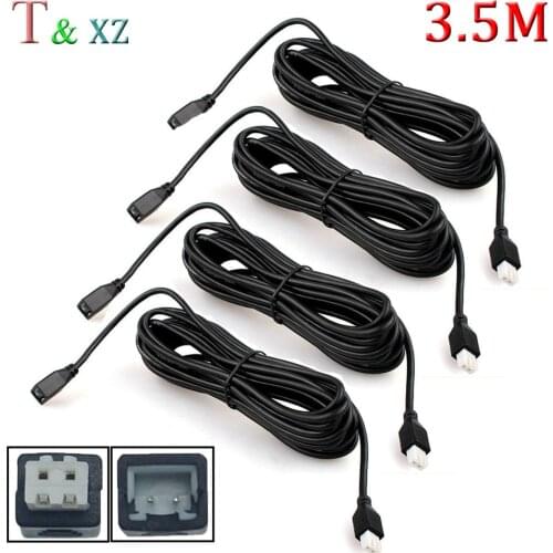 3.5M 13.1ft 2 Pin Extension Cable Cord For Car Reversing Parking Sensor Waterproof 4 Pcs/ lot