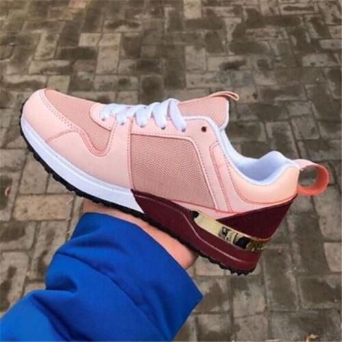 New womens sneakers, fashion, thick-soled, lightweight, comfortable, breathable, all-match casual large size shoes for women