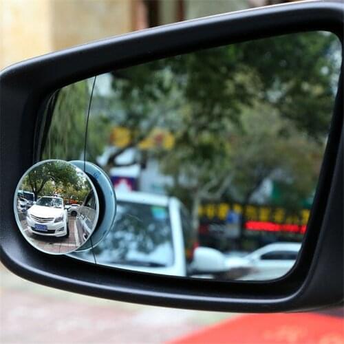 360 degree Glass rotating rear view small round mirror Large field of view Reversing auxiliary blind spot mirror Auto parts