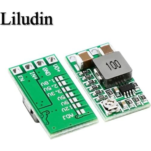 Mini DC-DC 12-24V To 5V 3A Step Down Power Supply Module Voltage Buck Converter Adjustable 97.5% 1.8V 2.5V 3.3V 5V 9V 12V
