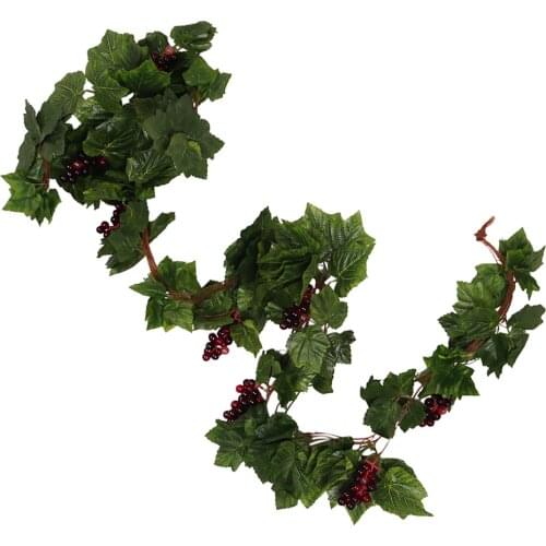 Pack of 1 Grape Vine Grape Rattan ing Art Ornament for Home Wedding