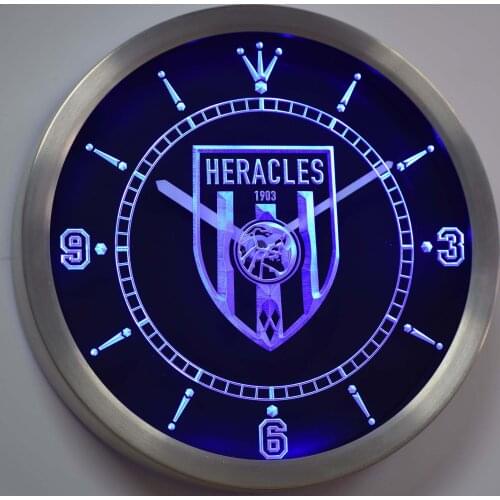 Nc1012 SC Heracles Almelo 1903 Eredivisie Neon Light Signs LED Wall Clock