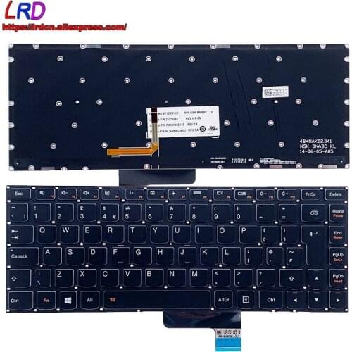 New Original UK English Backlight Keyboard for Lenovo Yoga 2 13 Laptop 25215065 25215034