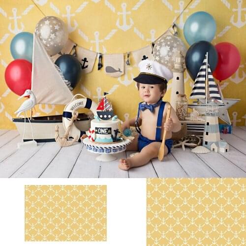 Newborn Little Pirate Portrait Art Photo Background Sailing Adventure Captain Birthday Party Backdrop Nautical Photography