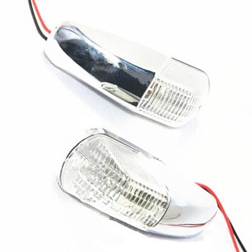 Pair Clear Flash Turn Signals Light Motorcycle For Kawasaki 2006-2009 ZX14 ZX14R ZZR1400