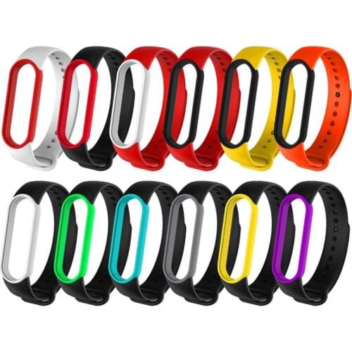 Wrist Strap For Xiaomi Mi Band 6 Sport Watchband Replacement Silicone Bracelet Wristband Strap For Mi Band 6 QBMY