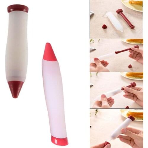 Silicone Cake Decorating Syringe Cylinder Ice Cream Chocolate Jam Writing Letter Drawing Butter Cake Baking Decorating Tool