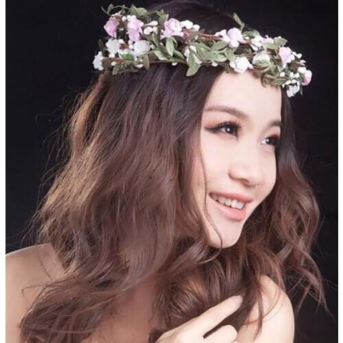 OLOEY Hairbands Headbands Hair Ornaments Flowers Elegant Wedding Hair Accessories For Women Bride Engagement Jewelry