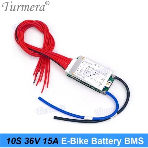 10S 36S 15A BMS Lithium Battery Protected Board with Balance for 18650 21700 Electric Bike and 42V E-Scooter Battery Use Turmera