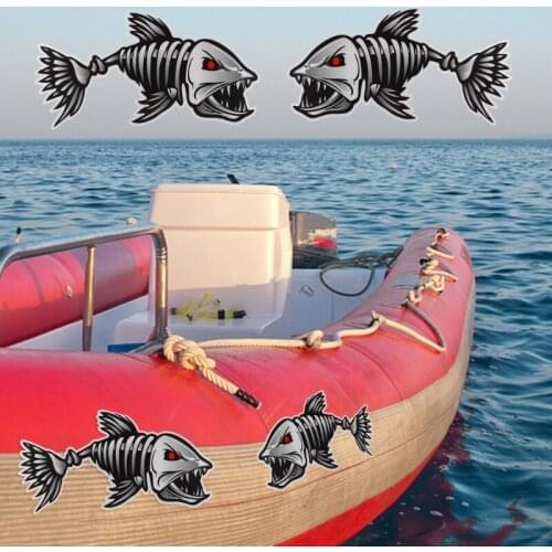 2Pcs/Set Sticker PET Decoration Reflective Decal Waterproof DIY Stickers Rowing Kayak Boat Vinyl Sticker For Label
