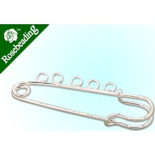 59MM Length Silver Plated Iron Bobby Pin,Brooch blank,Cameo Brooch back,sold 20pcs per lot