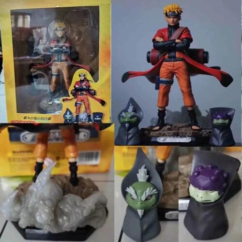 Naruto Figure Sage Mode Naruto Shippuden Uzumaki Action Figures With Frog Toy Doll Christmas Gift