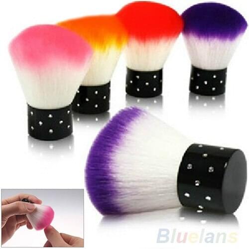 1 pc New Colorful Nail tools Brush For Acrylic & UV Gel Nail Art Dust Cleaner nail brush
