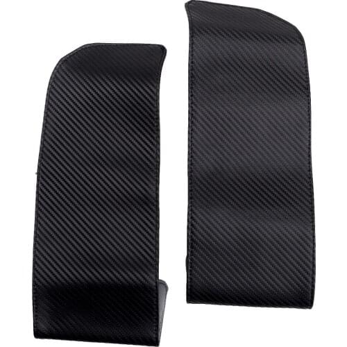 2Pcs Black Carbon Fiber Style PU Leather Center Console Armrest Cover Fit For BMW X5 E70 X6 E71 2008 2009 2010 2011 2012 2013