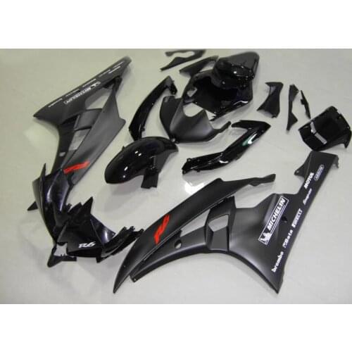 Injection Mold Motorcycle Fairing kit for YZFR6 06 07 YZF R6 2006 2007 YZF600 Fashion gloss black Fairings set+7gifts YF04