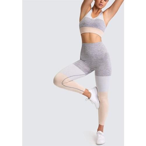 2020 New Seamless Yoga Set Women Fitness Clothing Padded Push-up Sports Bra + Sportswear Seamless Leggings Sports Suits 2 Pcs