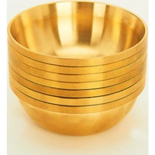 1Pc Copper Tibetan Bowl Buddha Disciples To Supply Water Meditation Mini Brass Cup Home Desk Decor