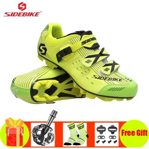 SIDEBIKE men mountain bike shoes sapatilha ciclismo mtb pedals cycling sneakers breathable self-locking riding bike sneakers