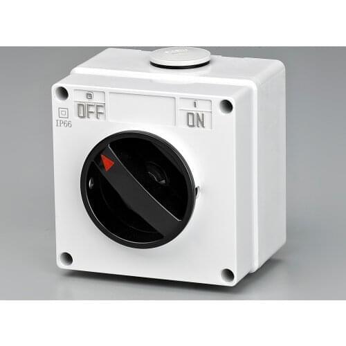 Outdoor IP66 Waterproof Wall Switch Extremely Safe Electrical Power Outlet PC Material