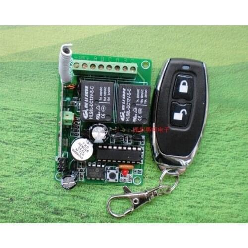 NEW# 30pcs 12V 2CH RF Wireless Remote Control System Transmitter & Receiver For applicance garage door