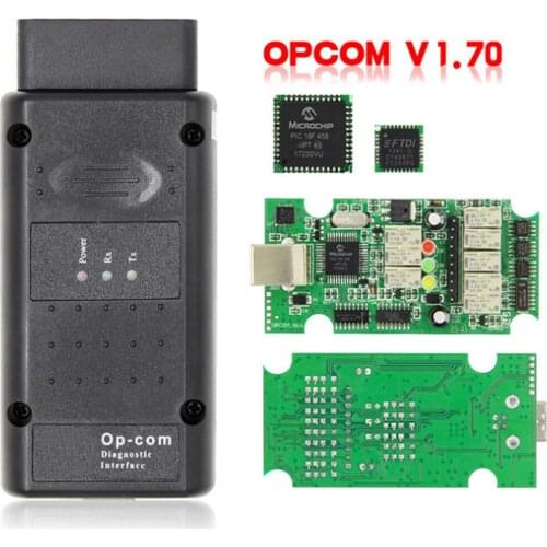 OPCOM Firmware V1.7 2014V Can OBD2 Adapter For Opel Vectra-C Astra-H Zafira-B With Single Layer PCB Diagnosis Tool