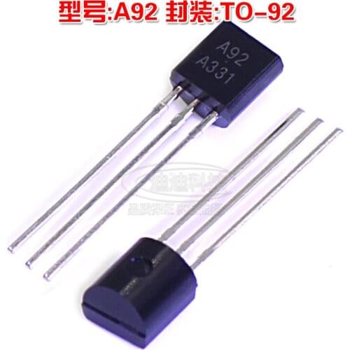 Straight-through transistor MPSA92 KSP92 A92 0.5A/300V TO-92 PNP transistor