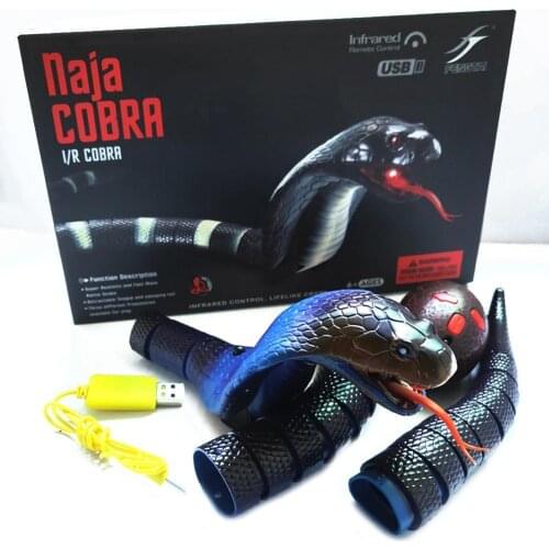 RC Snake Toy Electric Trick Infrared Remote Control Toy Model Simulation Spoof Gifts Animal Control Toy Remote S7I8